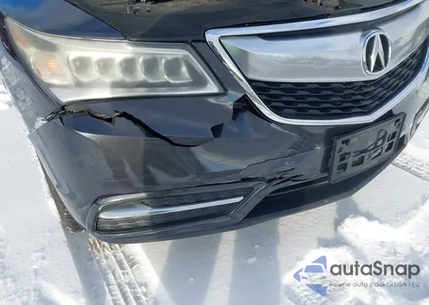 2014 Acura Mdx Technology Package z USA, uszkodzony, nr VIN 5FRYD4H43EB037993